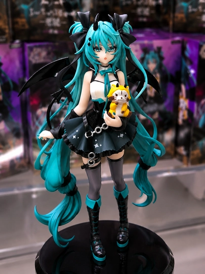 Anime figurka Hatsune Miku Little Devil – Premium koleksion bezak, PC Setup va xona dekori