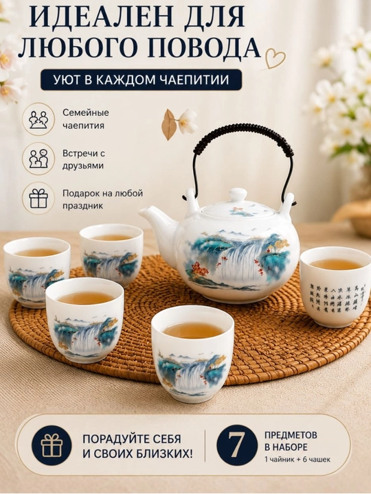Керамический чайник, 1,5 литра, в форме уточки, заварочный чайник