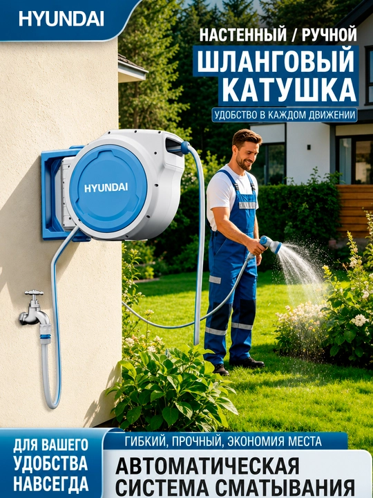 Avtomatik shlang o‘rami 20m, 30 m HYUNDAI