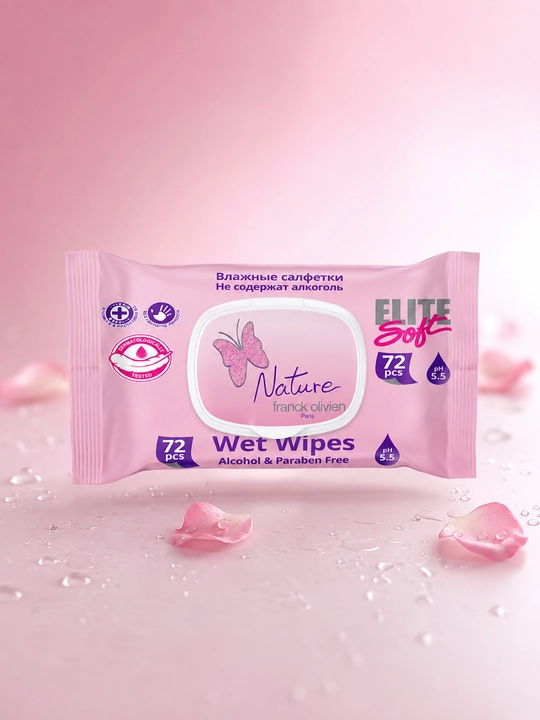 Детские и семейные влажные салфетки с крышкой, гипоаллергенные, SweetBaby EliteSoft, 72 шт