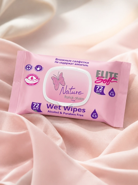 Детские и семейные влажные салфетки с крышкой, гипоаллергенные, SweetBaby EliteSoft, 72 шт