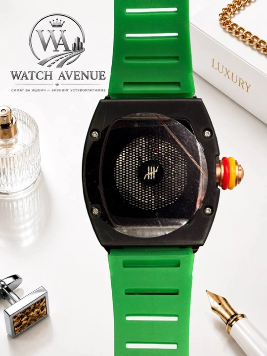 Наручные часы в Richard Mille, кварцевые, с календарем, силиконовый ремешок