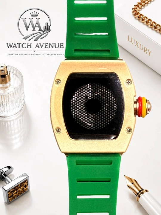 Наручные часы в Richard Mille, кварцевые, с календарем, силиконовый ремешок