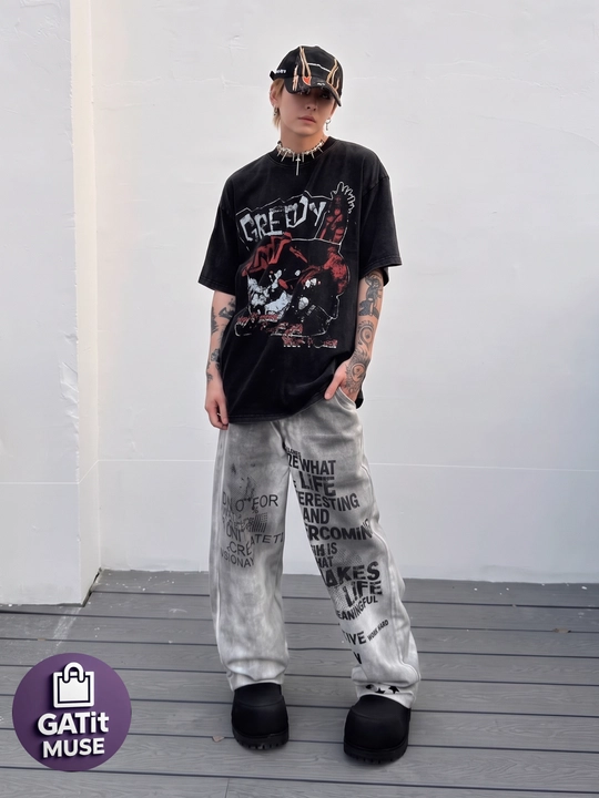 Ayollar baggy jinsi shimlari, keng Y2K, katta o‘lchamli, quvurli