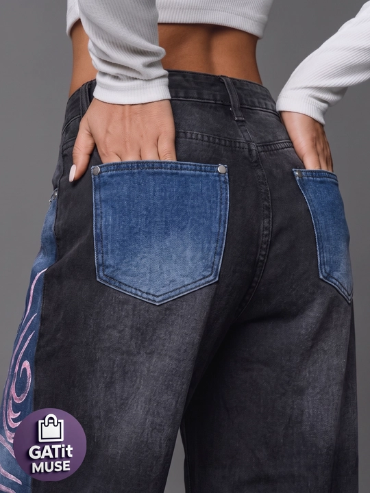 Ayollar baggy jinsi shimlari, keng Y2K, katta o‘lchamli, quvurli