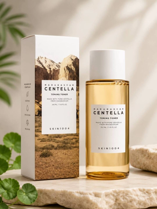 Toning Toner Centella ekstrakti bilan tinchlantiruvchi yuz toneri, 210 ml