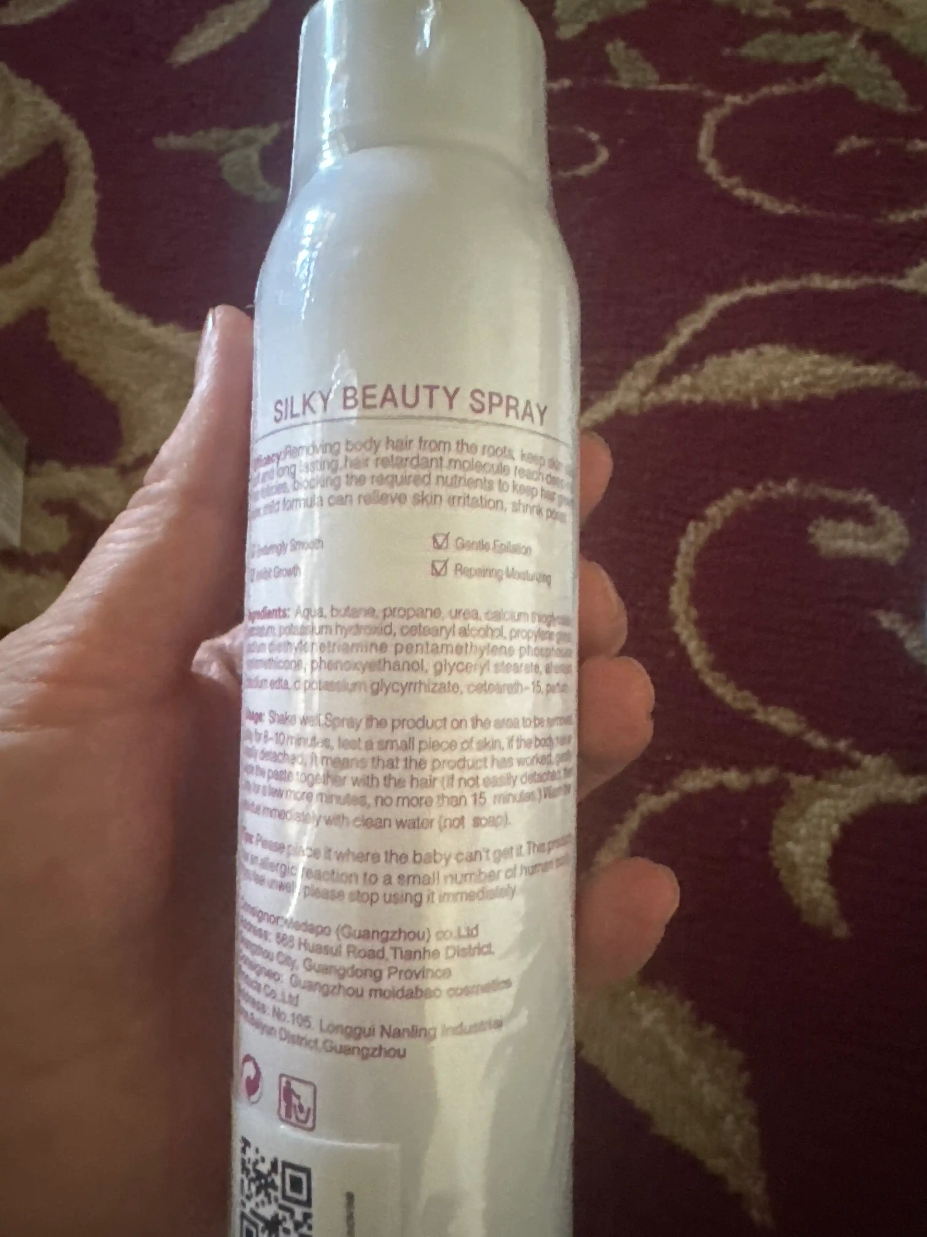 Silky Beauty Spray depilyatsiya uchun sprey, 150 ml