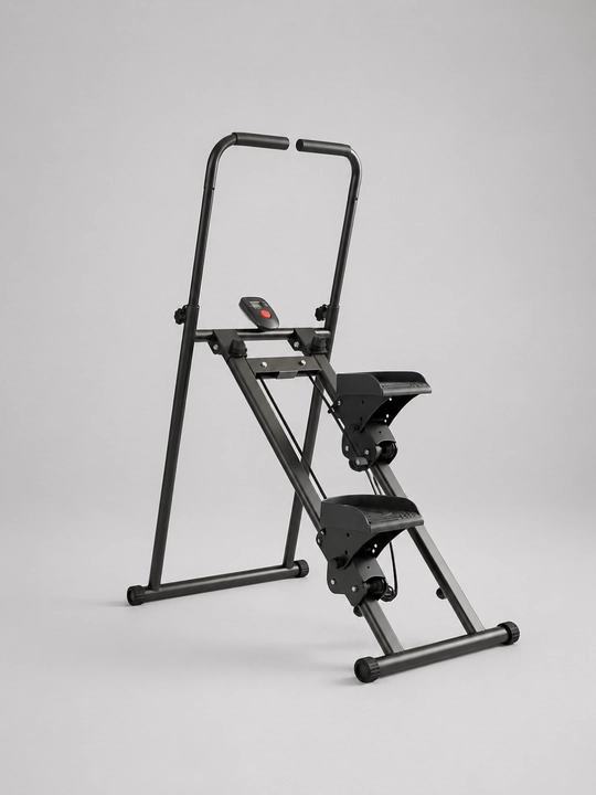 Mini stepper trenajyori tutqich va elektron hisoblagich bilan