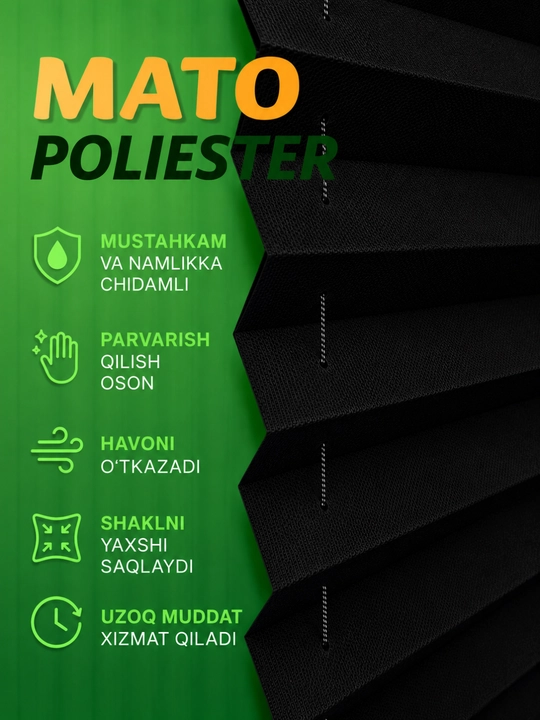 Yopishqoq jalyuzi parda derazalar uchun quyoshdan himoya