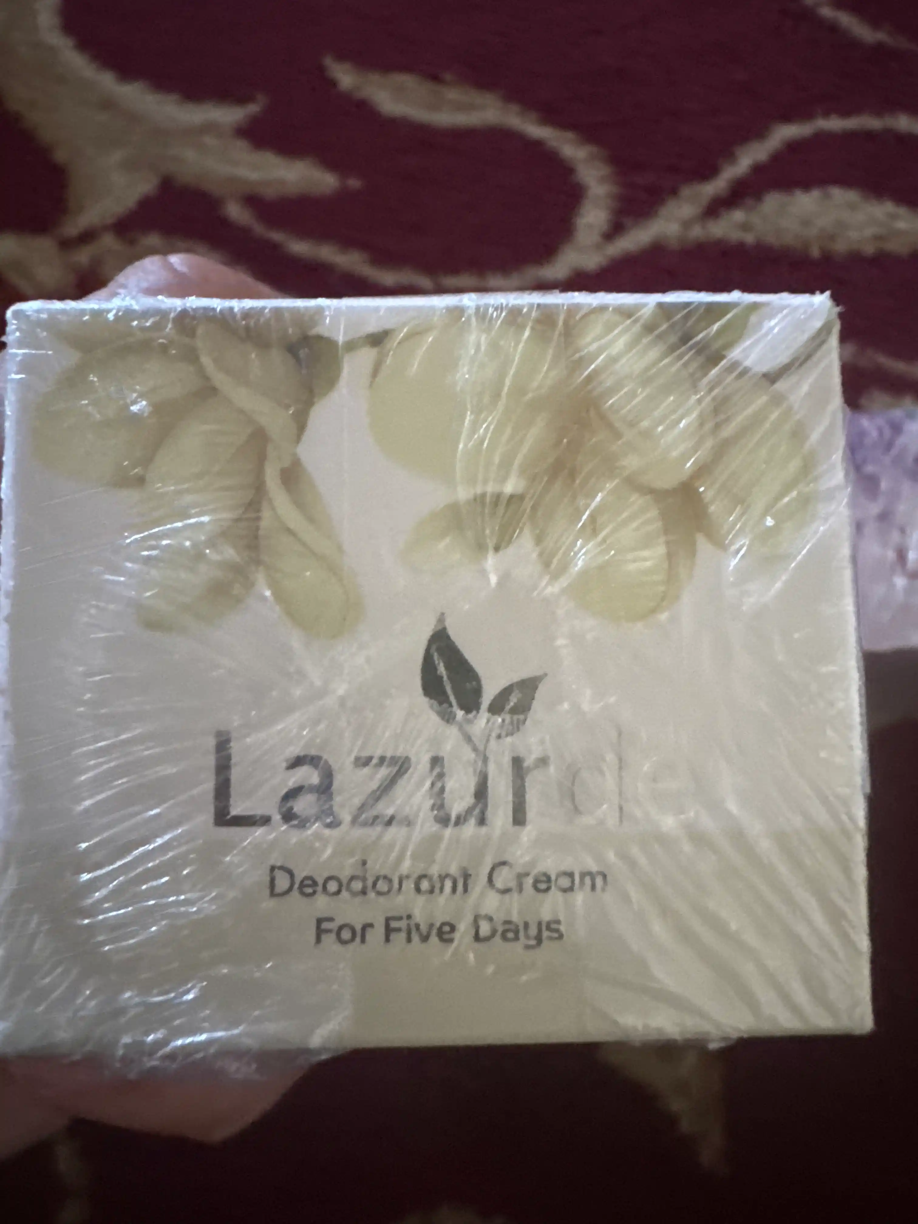 Lazurde Ayollar uchun dezodorant, ter hidiga qarshi antiperspirant krem, 50 g
