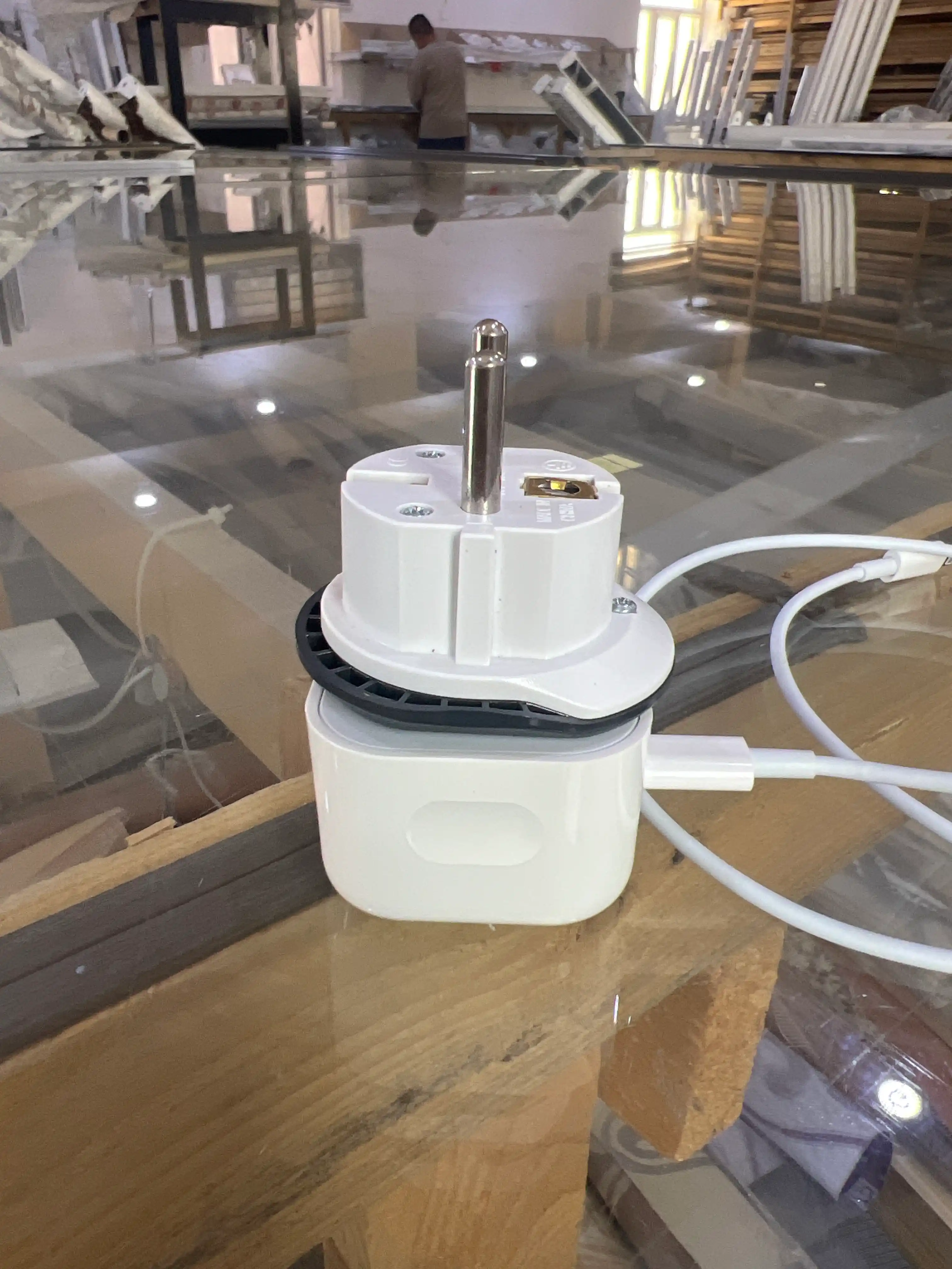 Зарядка 20W для iPhone с Lightning кабелем, переходник в подарок, гарантия 1 год