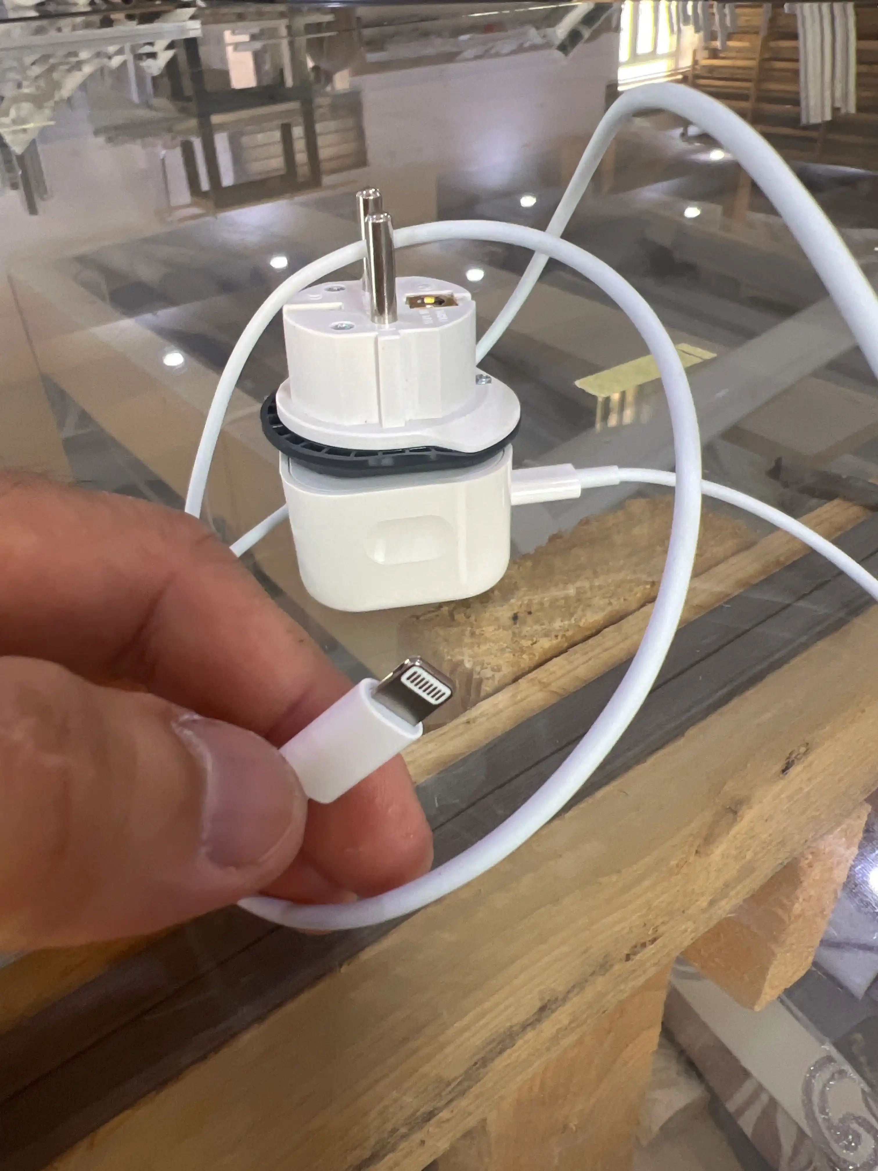 Зарядка 20W для iPhone с Lightning кабелем, переходник в подарок, гарантия 1 год