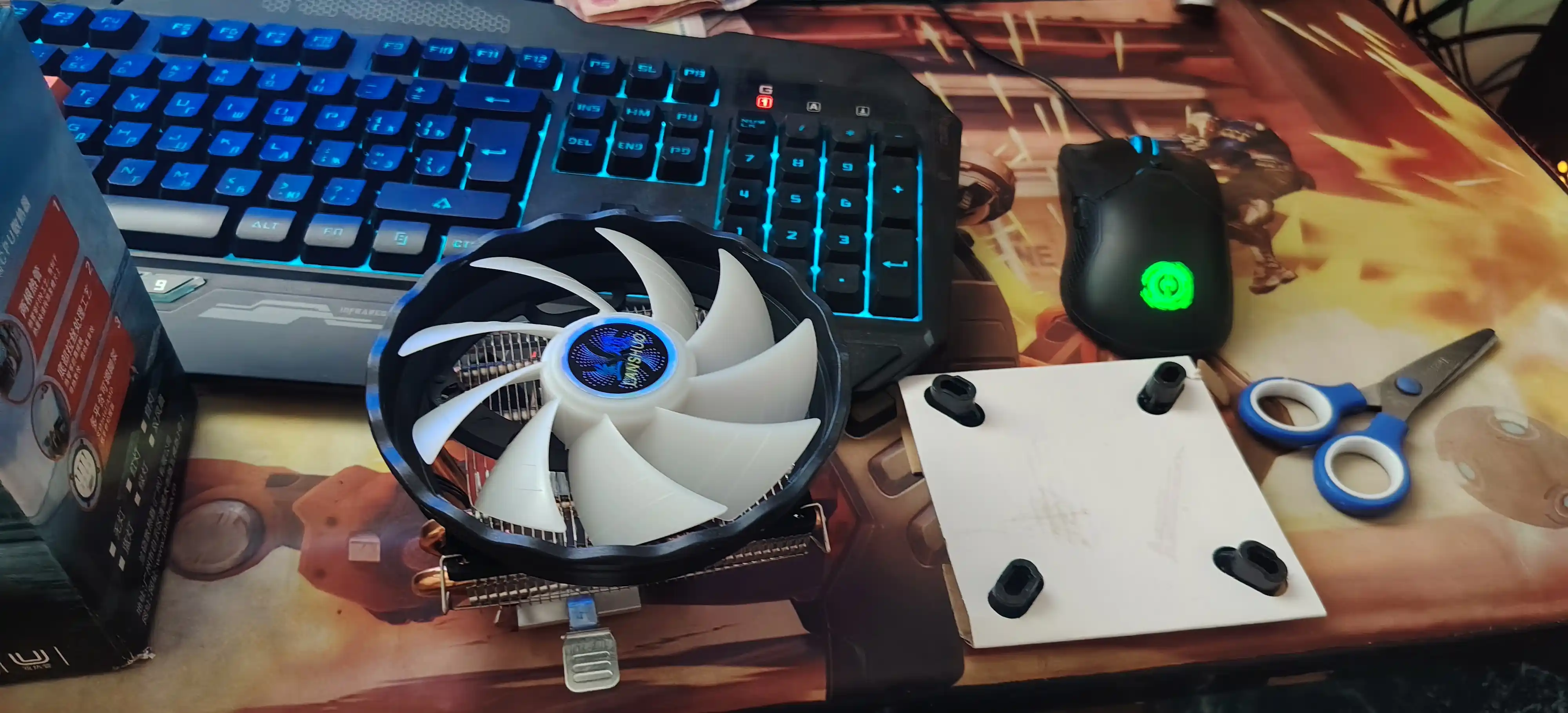 Система охлаждения процессора компьютера, RGB, 2-трубная