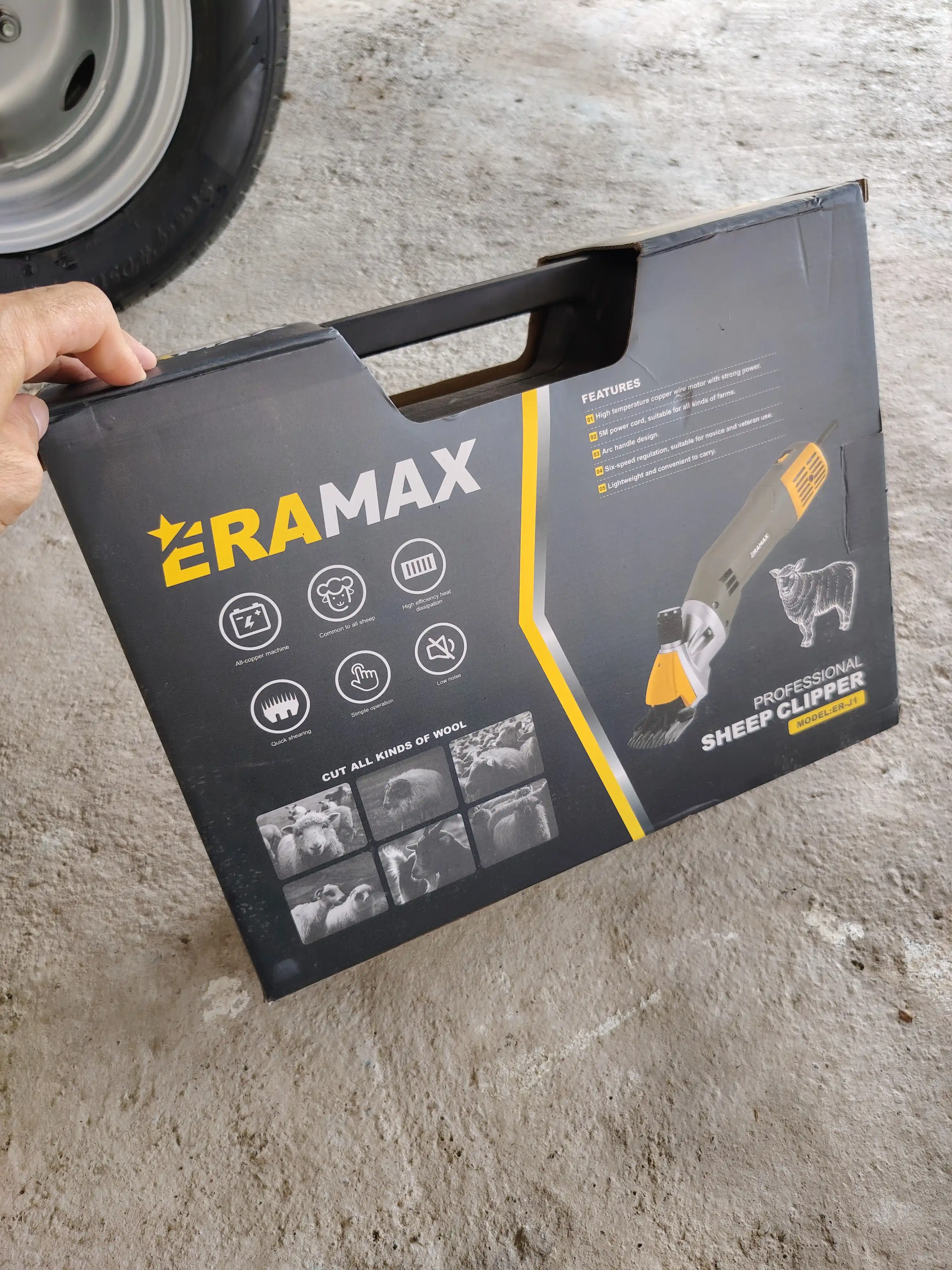 Машинка для стрижки баранов, 6х скоростная, профессиональный ERAMAX