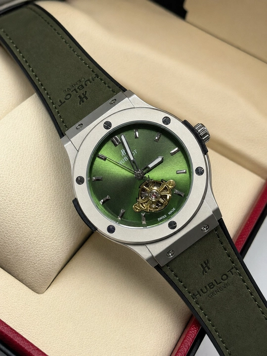 Erkaklar qo‘l soati, Hublot, yapon mexanizmi, open heart mexanikasi, yoqut shisha, klassik