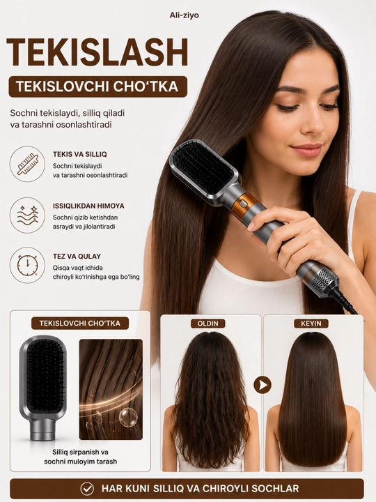 MAC Styler MC-6769 6 tasi 1 da soch styleri, fen va turmaklagich, 800W