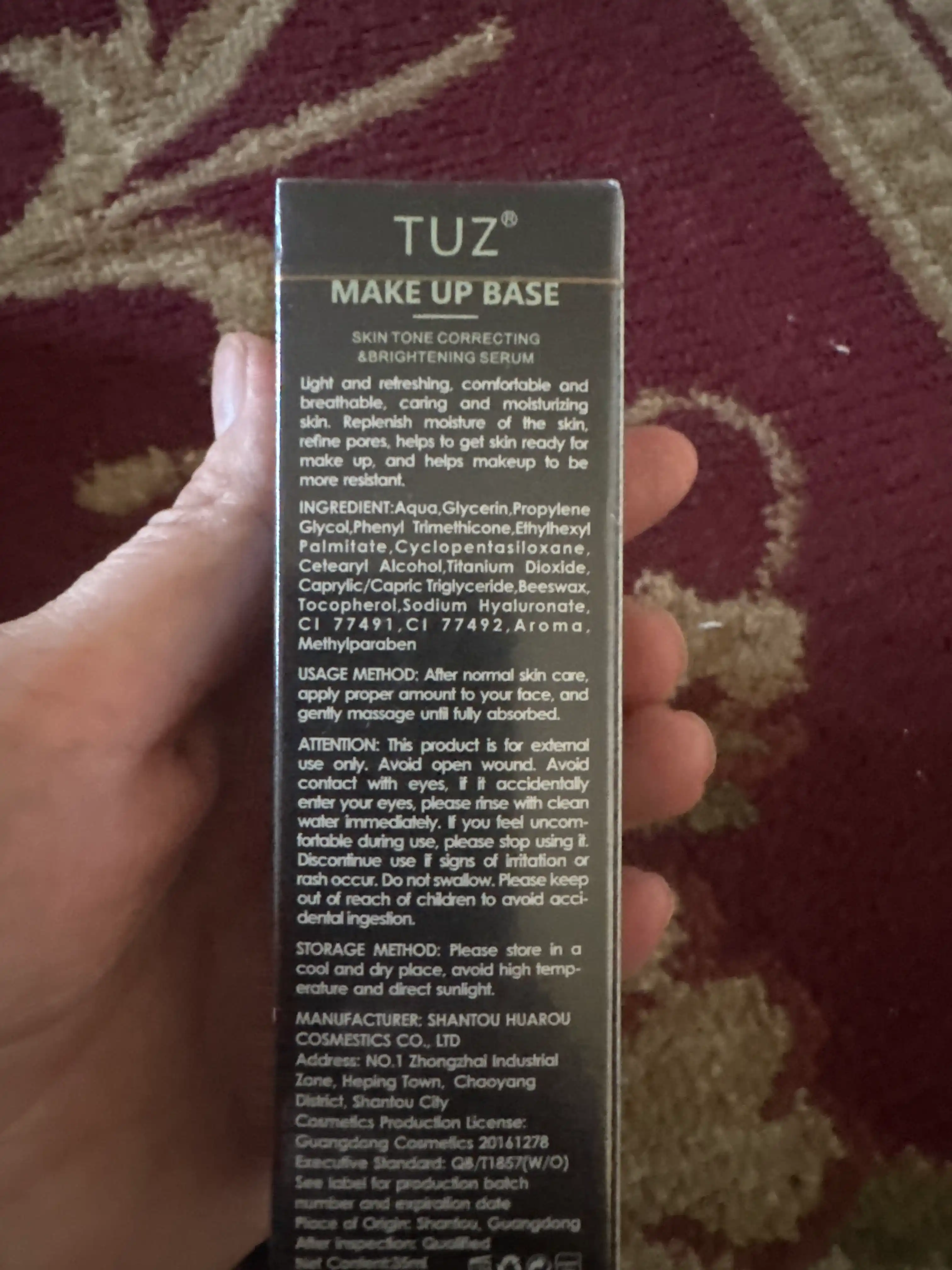 База под макияж TUZ, 5 в 1, праймер, основа для лица, 35 мл