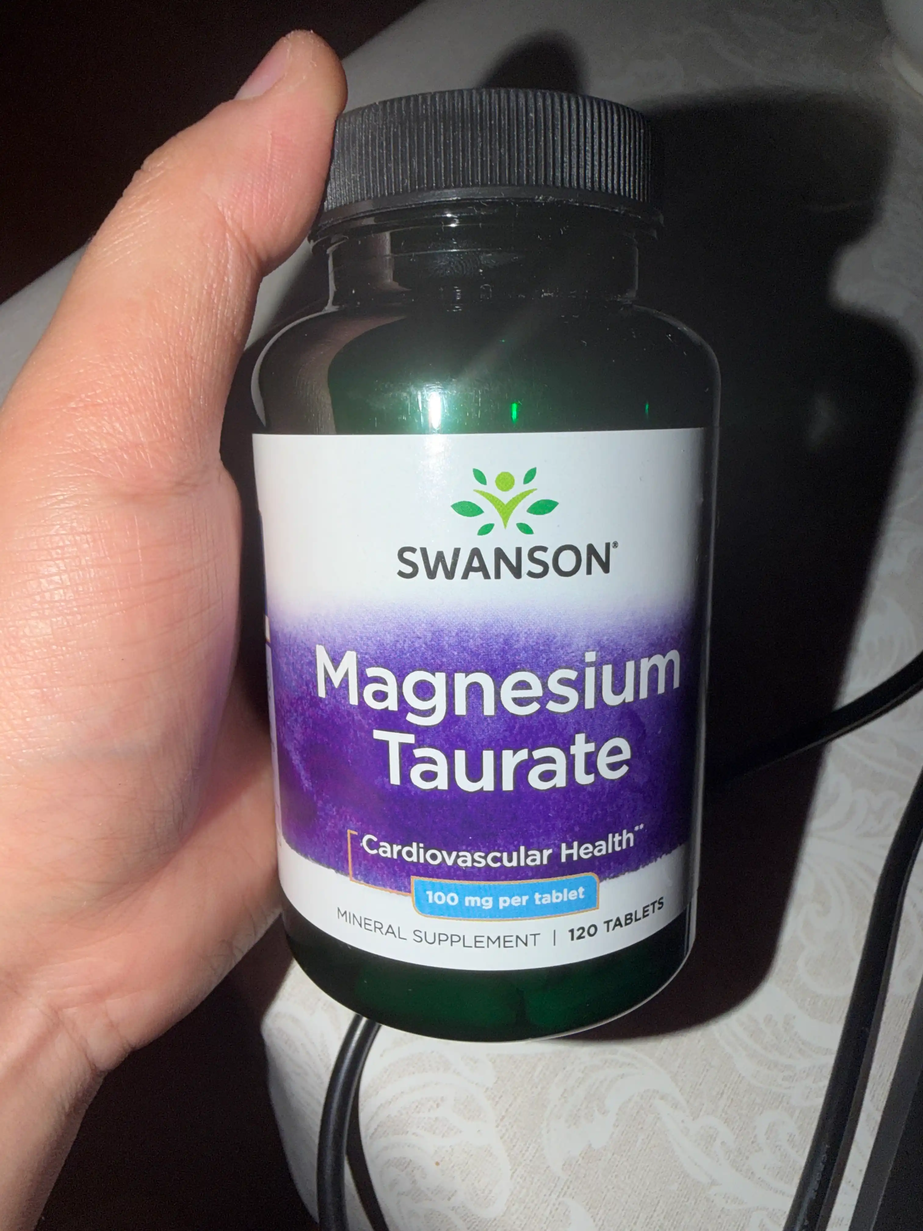 Swanson Magniy taurat (taurinat, taurate) 100 mg tabletkalarda