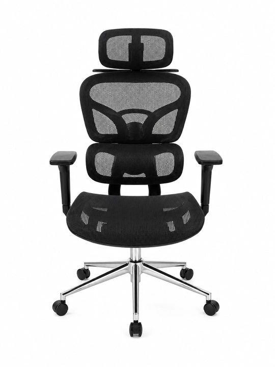 Ofis kreslo, ergonomik to‘rli kompyuter stuli, bosh va bel tayanchli
