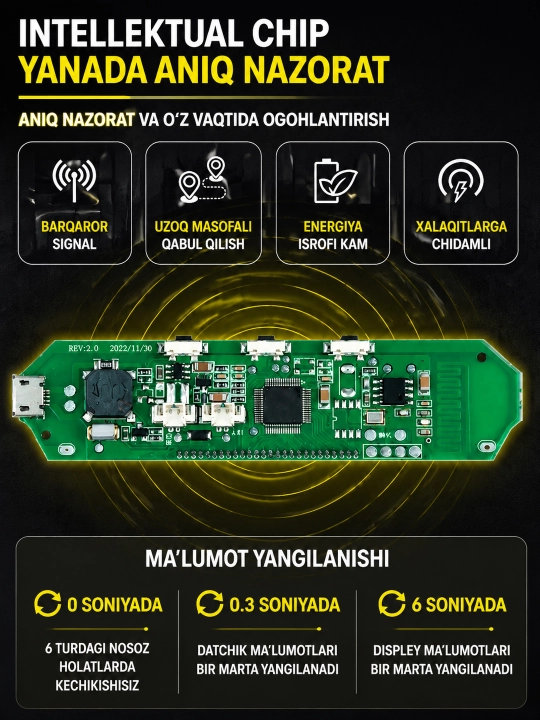 TPMS для грузовика, 6 датчиков, контроль давления и температуры шин, солнечная зарядка