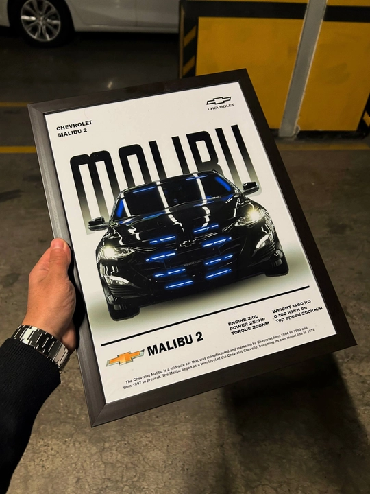 Постер Chevrolet Malibu — стильный декор для настоящих ценителей автомобилей - 