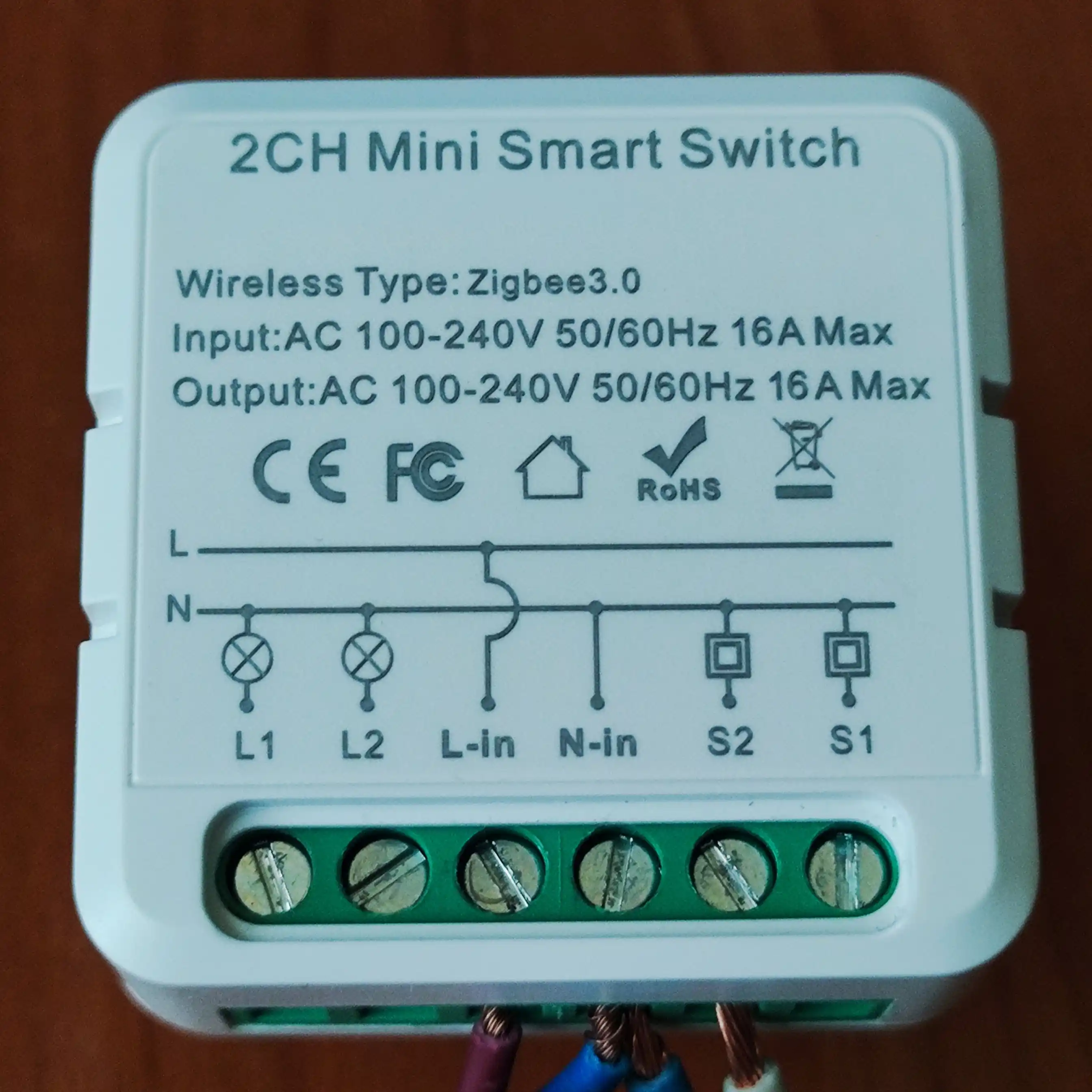 Tuya ZigBee aqlli simsiz kalit + 2 kanalli rele, Alisa bilan ishlaydi, aqlli uy uchun
