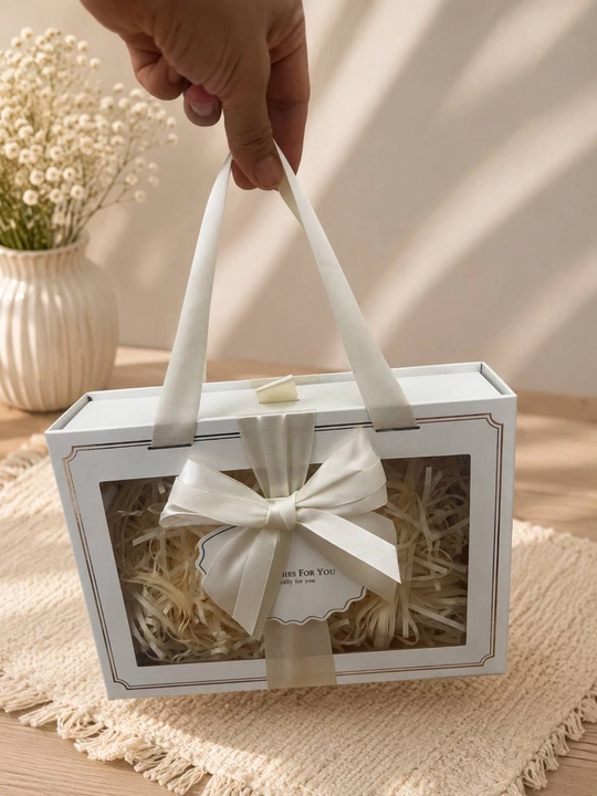 Sovg‘a qutisi oynali bantikli rozvi, malochniviy, jigarrang, ranglarda chiroyli gift box