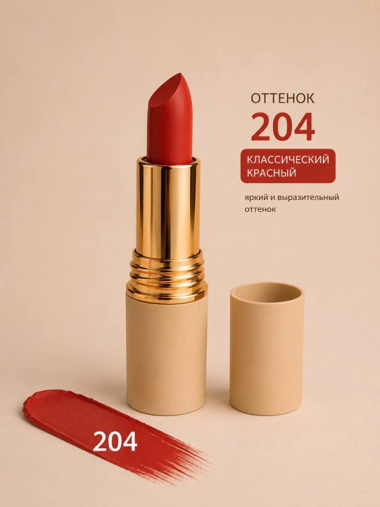 GAGK Matte Lipstick – uzoq saqlanuvchi, baxmal effektli mat lab bo’yog’i - 