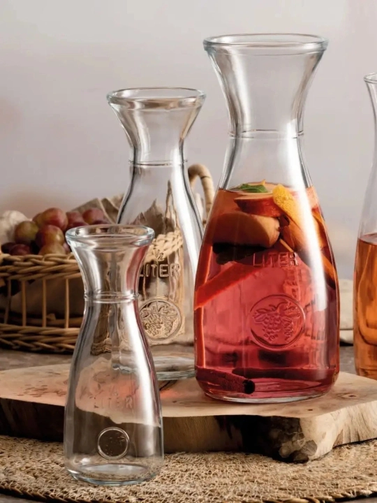 Pasabahce Baxus 1000 ml shisha dekanter — vino, sharbat va ichimliklar uchun