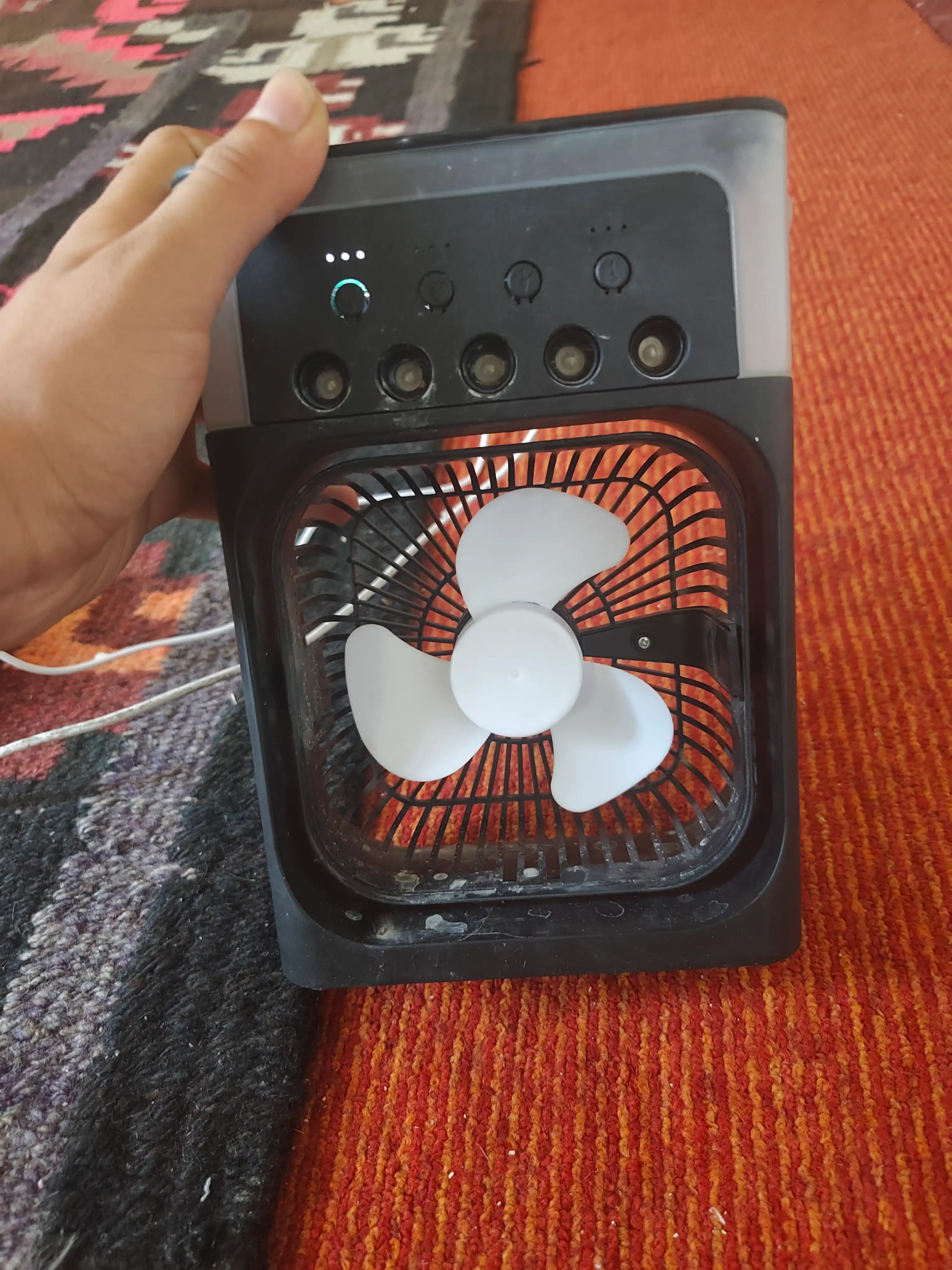 Portativ mini-konditsioner, namlagich, tozalagich va mini ventilyator, 3 tasi 1 da