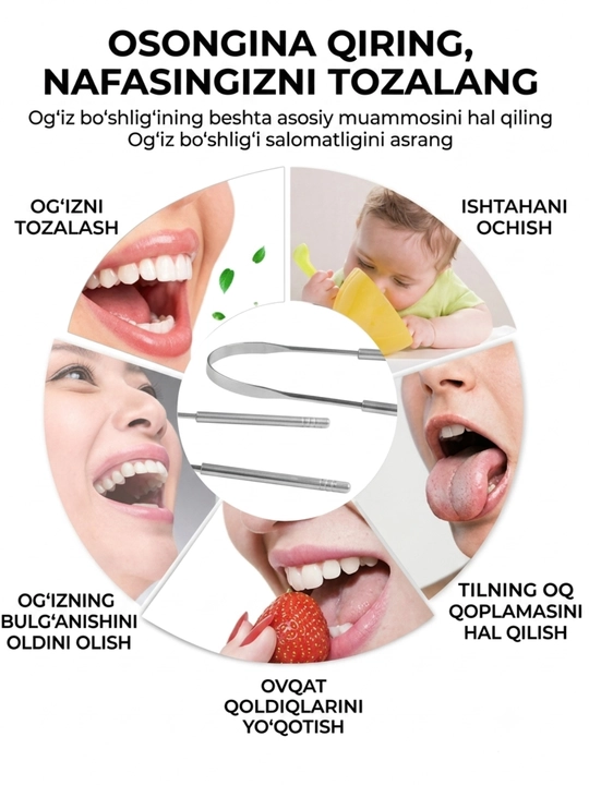 Til tozalagich o`z qutisi bilan birga, 3 xil turdagisi