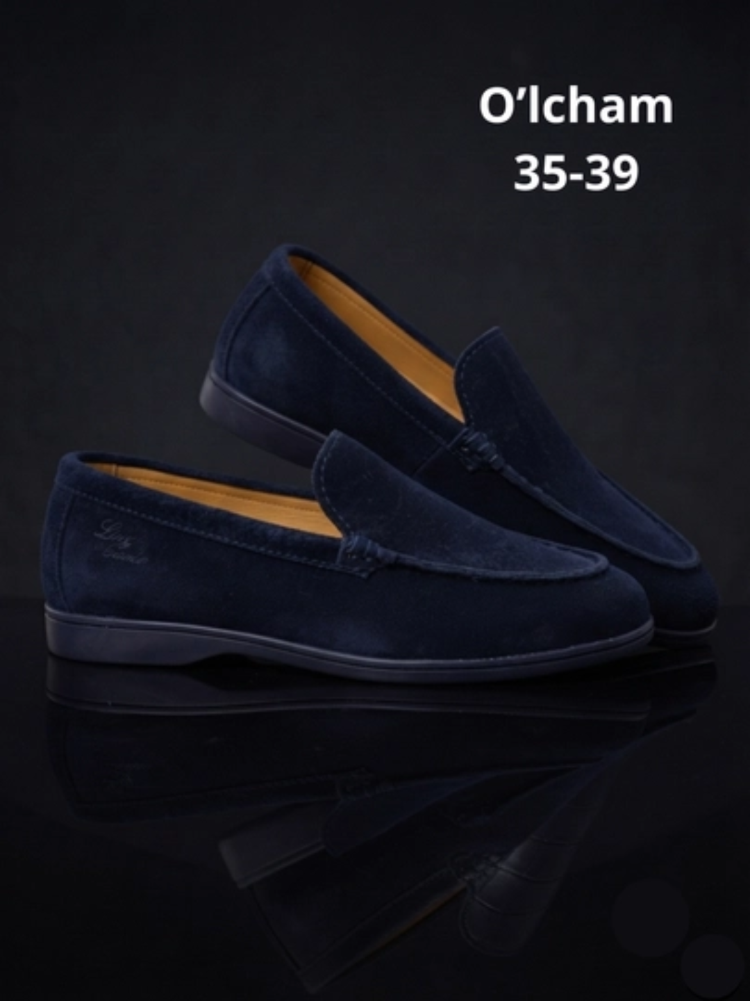 Лоферы для мальчиков и женские Loro Piana размеры 35-39,  из натуральной кожи - 