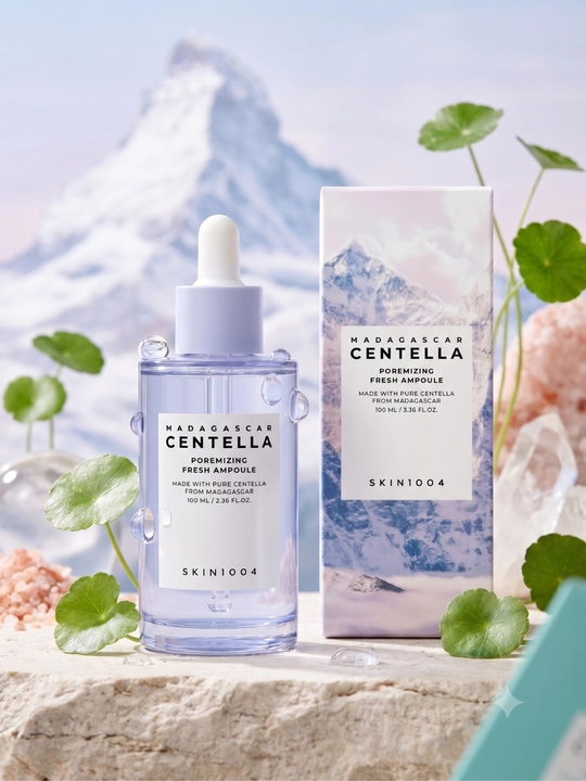 Madagascar Centella Poremizing Fresh Ampoule Gʻovaklarni toraytiruvchi zardob, 100 ml