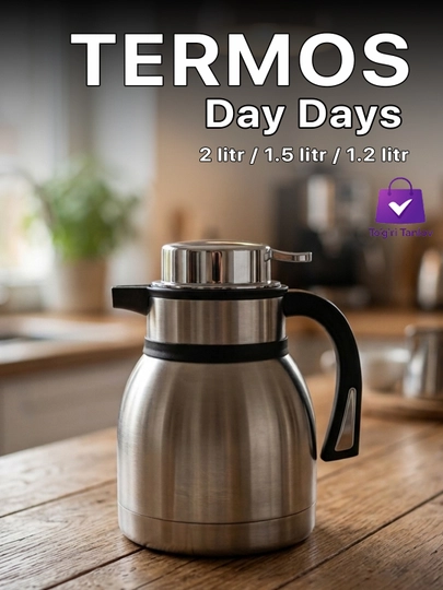 Термос Day Days, 2 л / 1.5 л / 1.2 л – для чая, кофе и горячих, холодных напитков