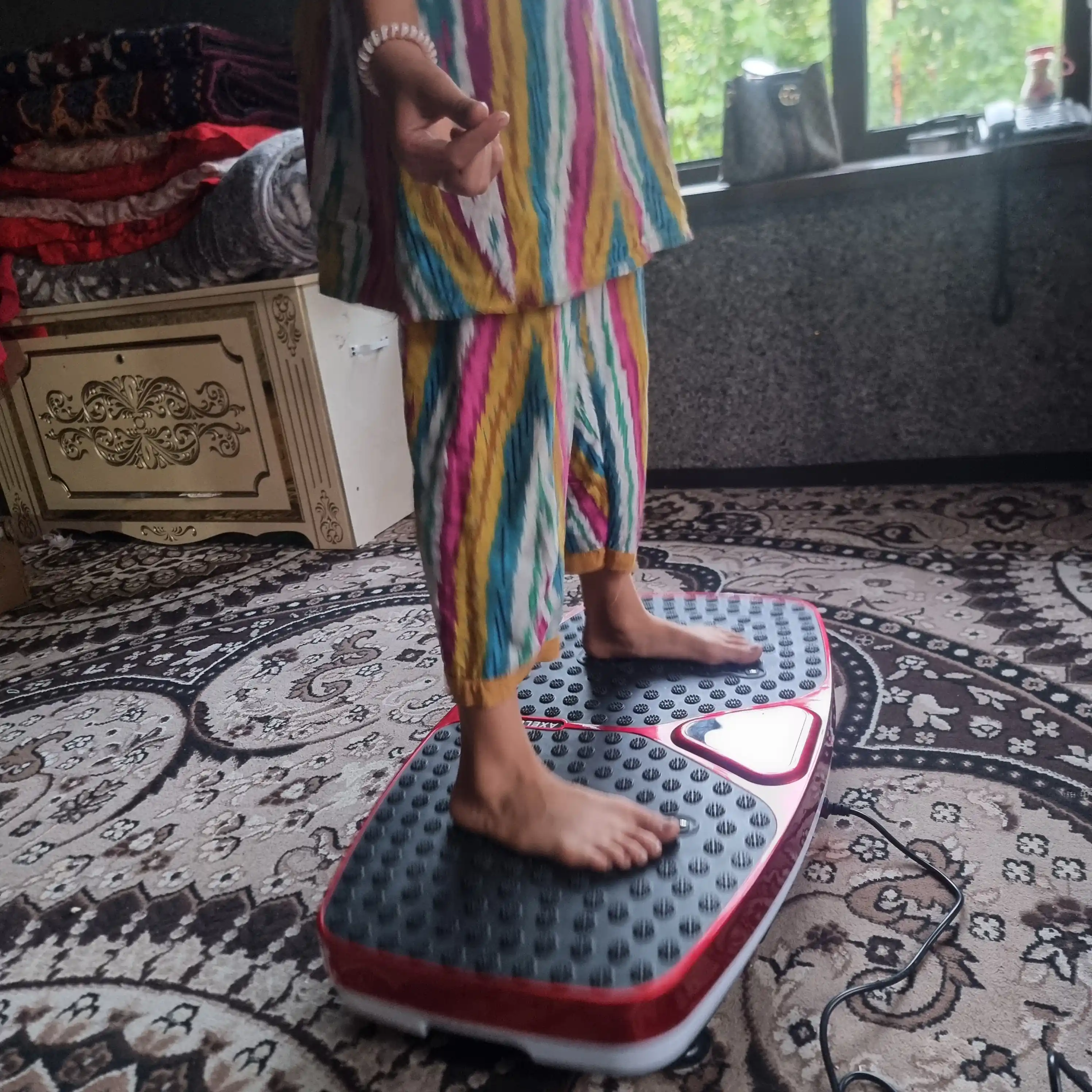 180KG, Vibro platforma, vazn yo'qotish uskunalari, fitnes tebranish mashinasi, pulti bilan