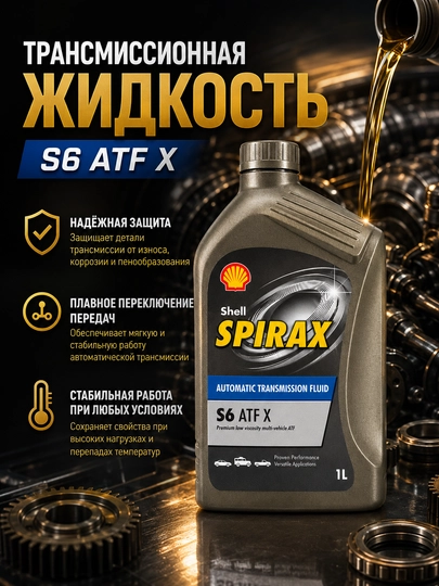 Motor moyi Shell Dexron 6, 1 L, Germaniya - 