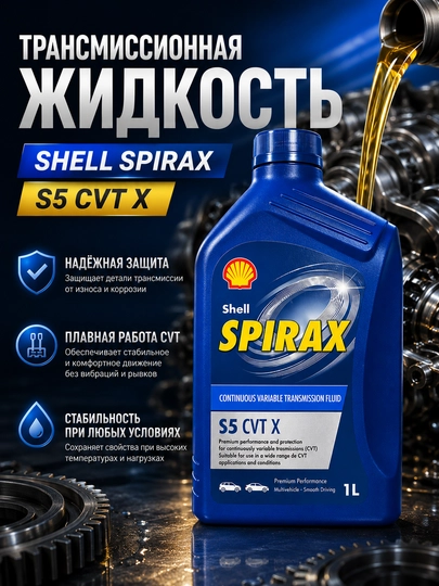Motor moyi Shell Spirax S5 CVT X, Germaniya - 