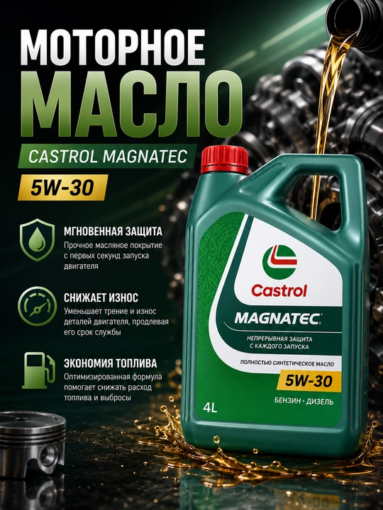 Motor moyi Castrol MAGNATEC 5W-30 SP/C2 4L sintetik - 