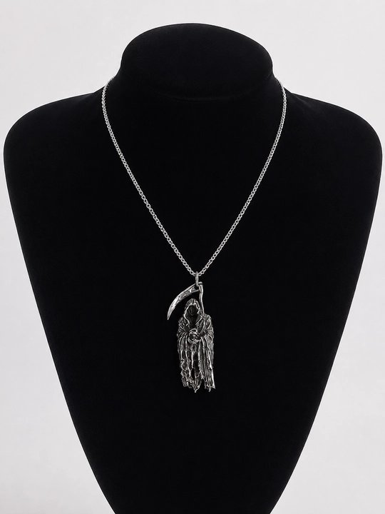 Gotik uslubdagi choker va kulon, metall aksessuarlar