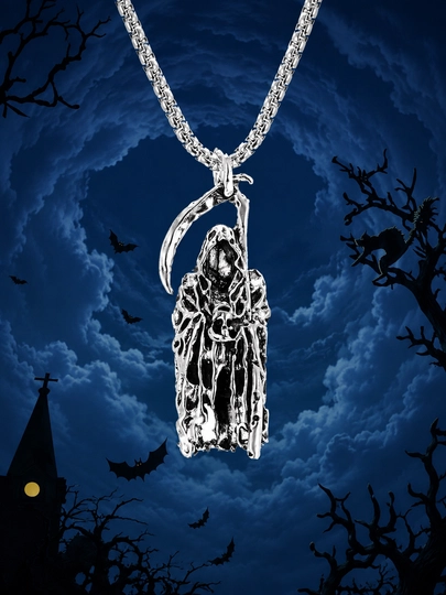 Gotik uslubdagi choker va kulon, metall aksessuarlar