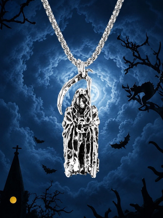 Gotik uslubdagi choker va kulon, metall aksessuarlar