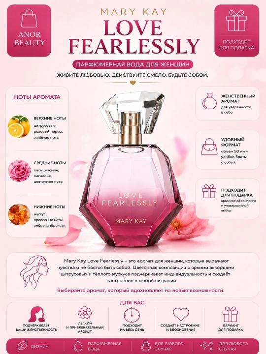 Парфюмерная вода Mary Kay Love Fearlessly