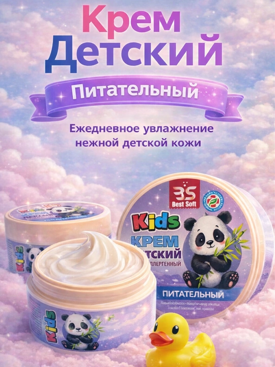Yuz, tana va oyoqlar uchun namlovchi krem, kattalar va bolalar uchun, 200 ml