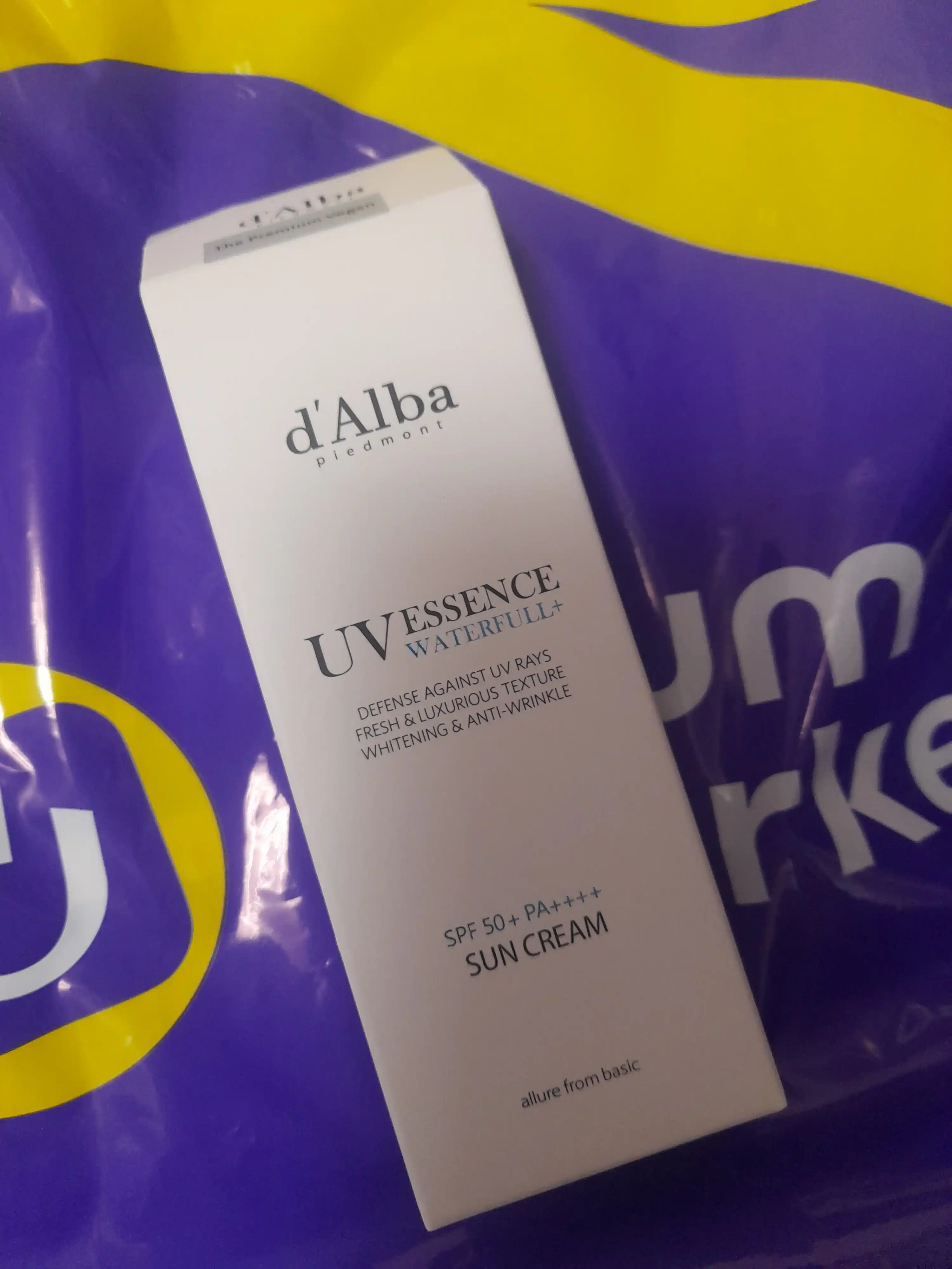 D'Alba солнцезащитный крем SPF50+ PA++++ – антивозрастной и увлажняющий уход