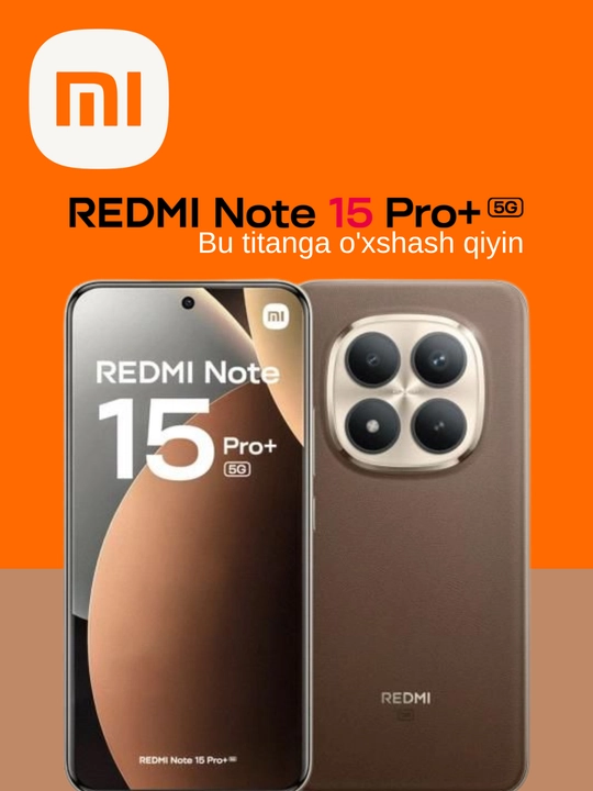 Redmi Note 15 Pro Plus 5G, 6500 мАч, Snapdragon® 7s 4-го поколения, камера 200 Мп, 100 Вт - 