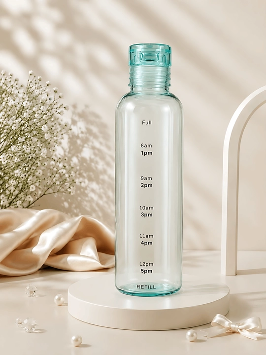 Suv uchun estetik idish (AKRIL), vaqt shkalali zamonaviy suv idish, Pinteress, 750 ml