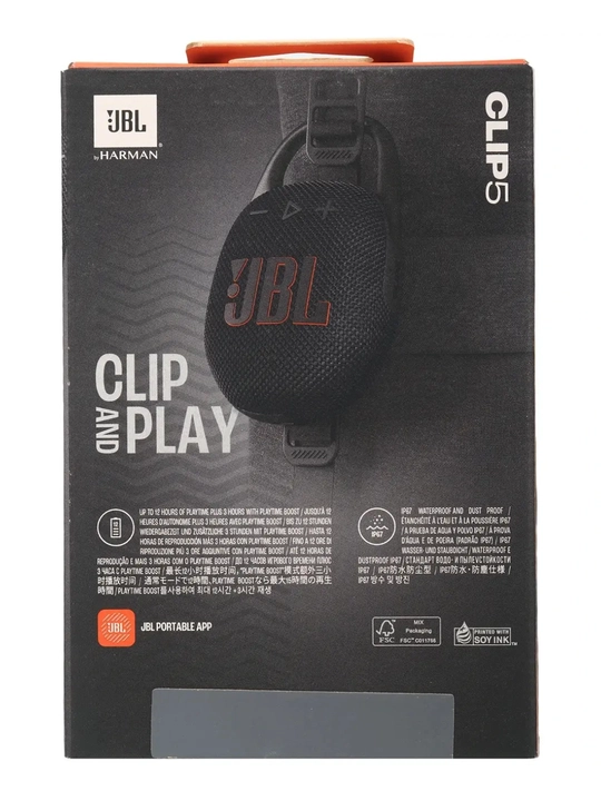 Bluetooth'li JBL Clip 5 portativ simsiz mini-kolonka