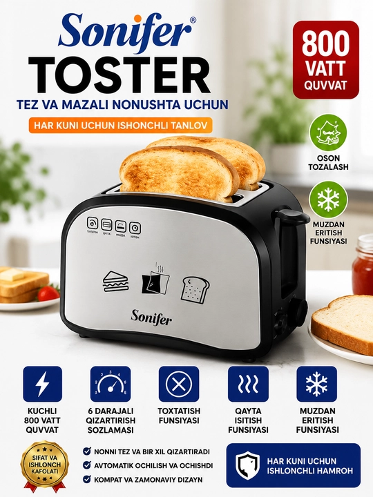 Sonifer SF 6179 Toster 800W - 