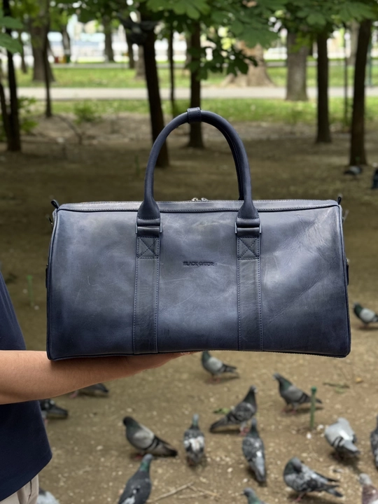 Sport va sayohat sumkasi, haqiqiy charm Black Gator