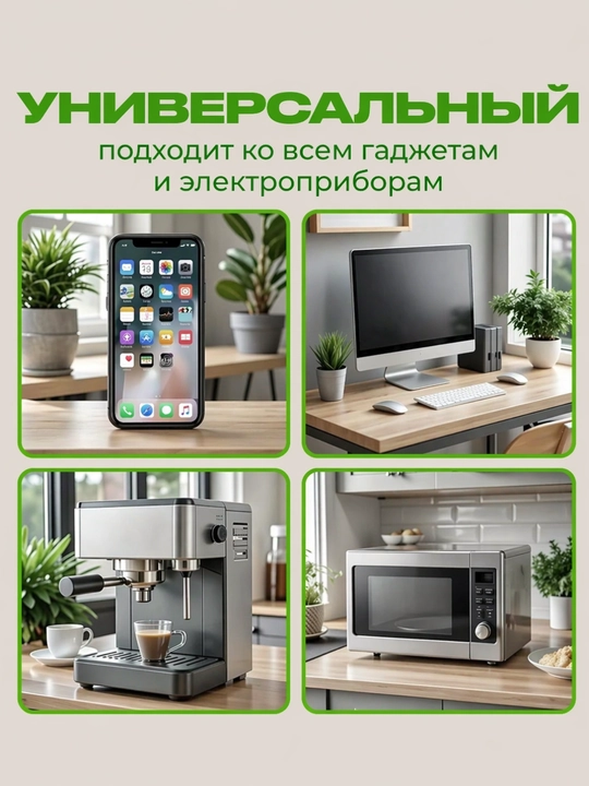 Tarmoq filtri, simsiz quvvatlash, USB, Type-C uzaytirgich, troynik, pilot, rozetka